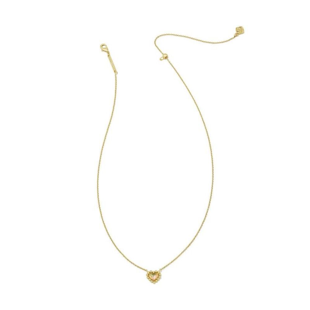 Kendra Scott Anna Framed Pendant Necklace - White/Gold - Picture 2 of 2
